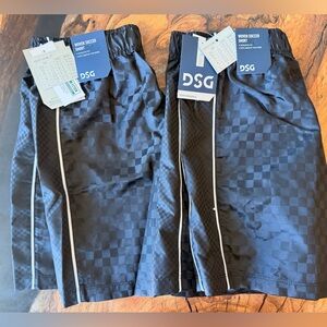 DSG Youth Soccer Shorts Lot of 2 Black Athletic Training NEW